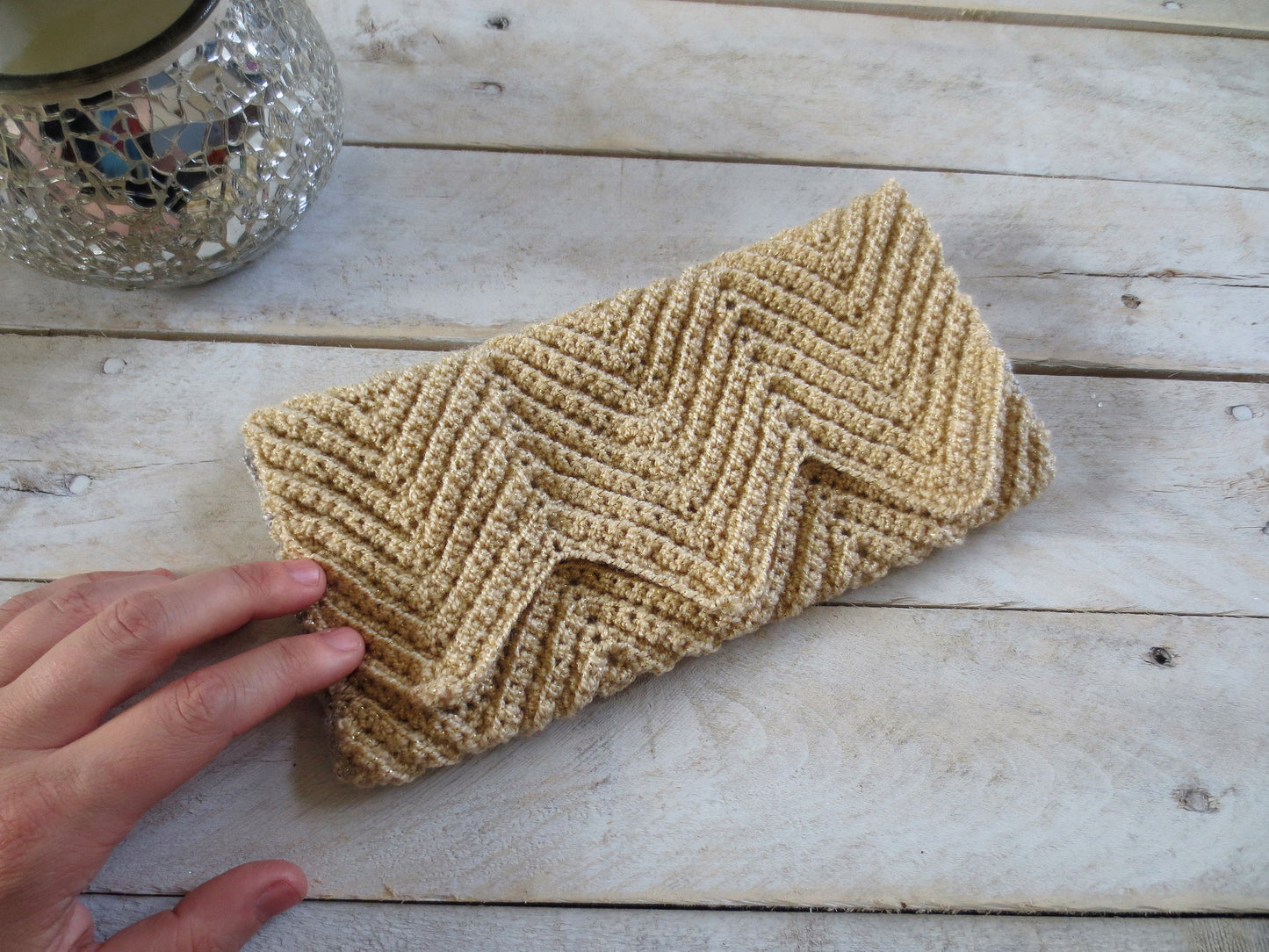 Crocheted Clutch, Purse Ready to Ship