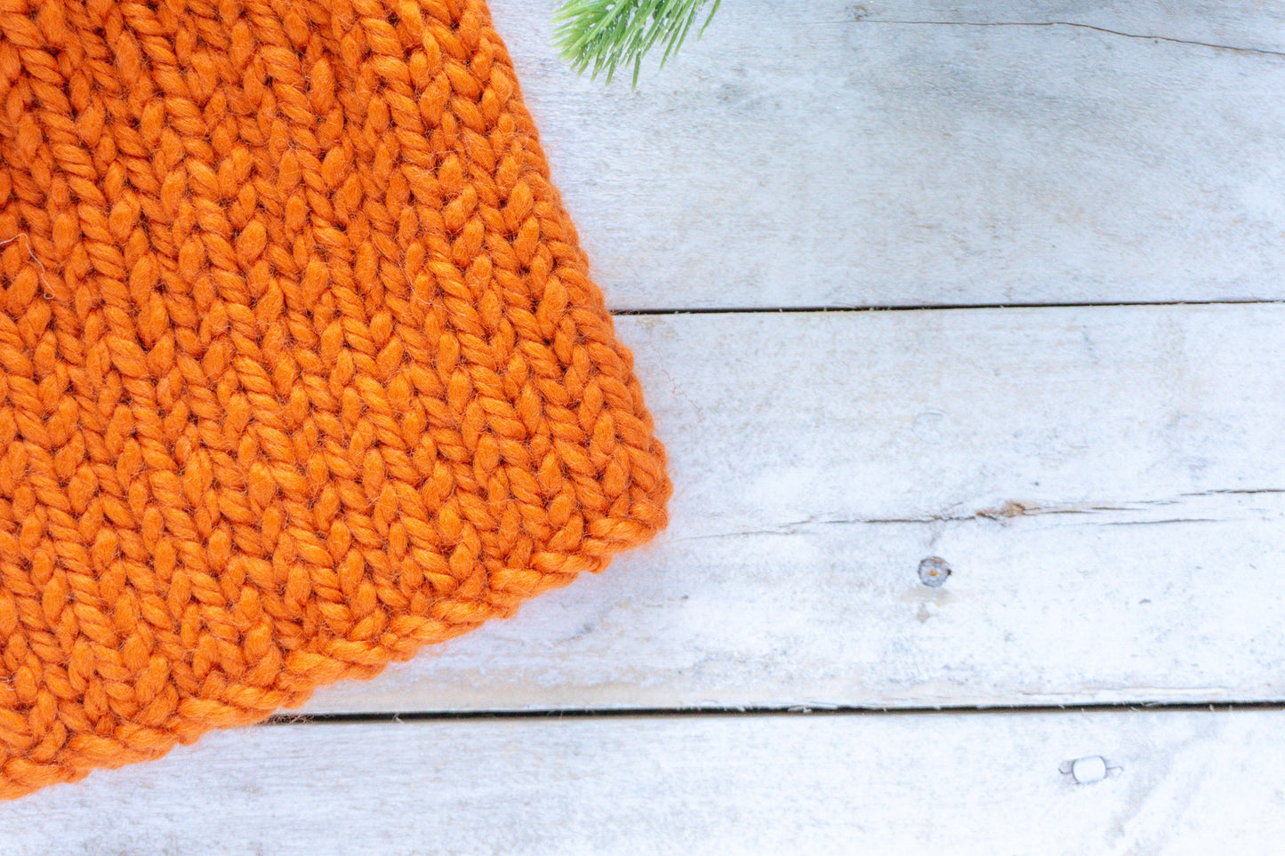 Knit Slouchy Pumpkin Orange Beanie with Faux Fur Pom, Mens, Womens, Girls, Boys