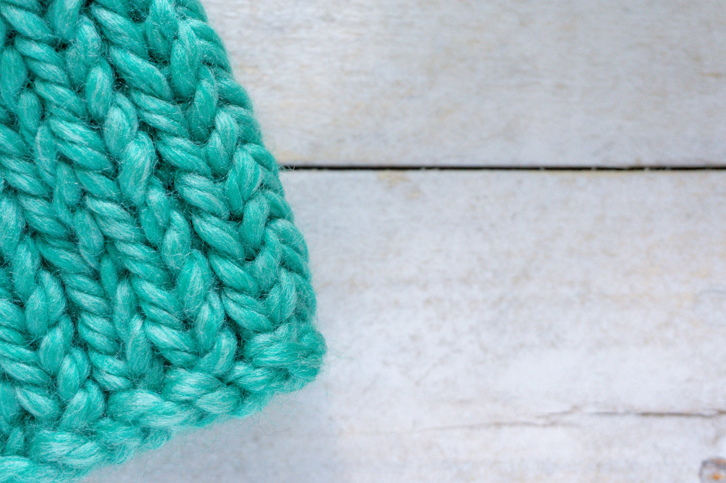 Knit Slouchy Teal Beanie with Faux Fur Pom, Womens, Girls, Boys