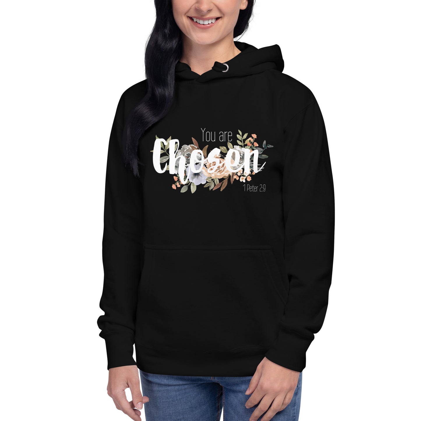 Unisex You Are Chosen Hoodie - White font