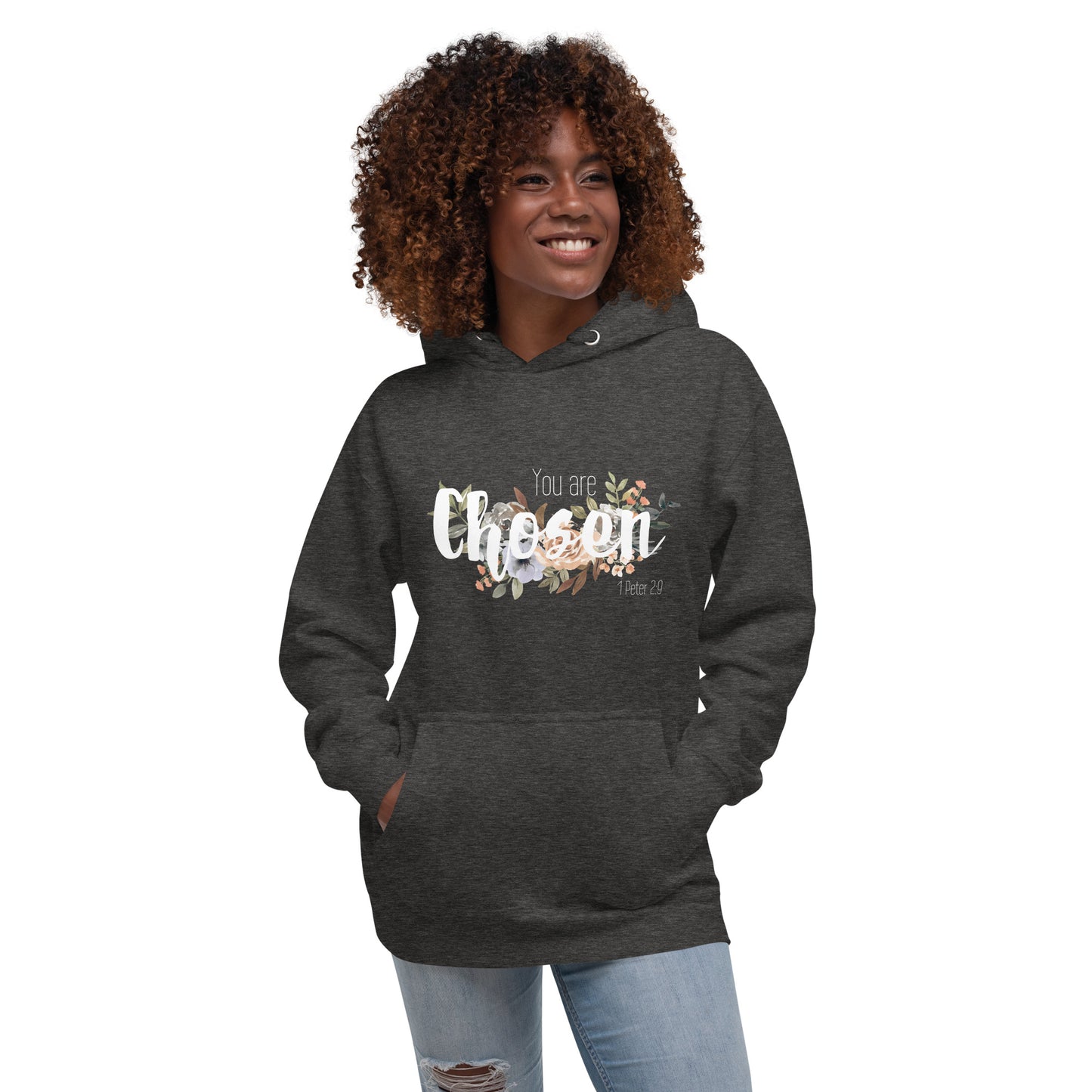 Unisex You Are Chosen Hoodie - White font