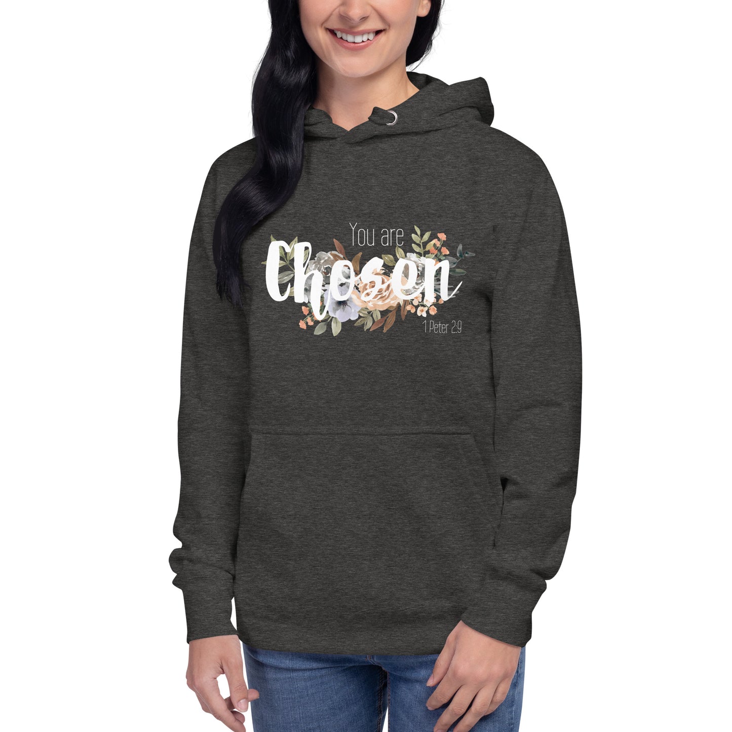 Unisex You Are Chosen Hoodie - White font