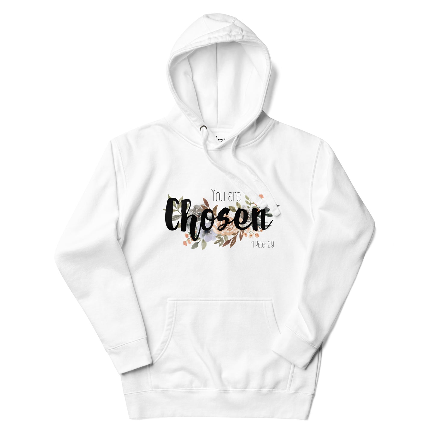 Unisex You Are Chosen Hoodie - Black font