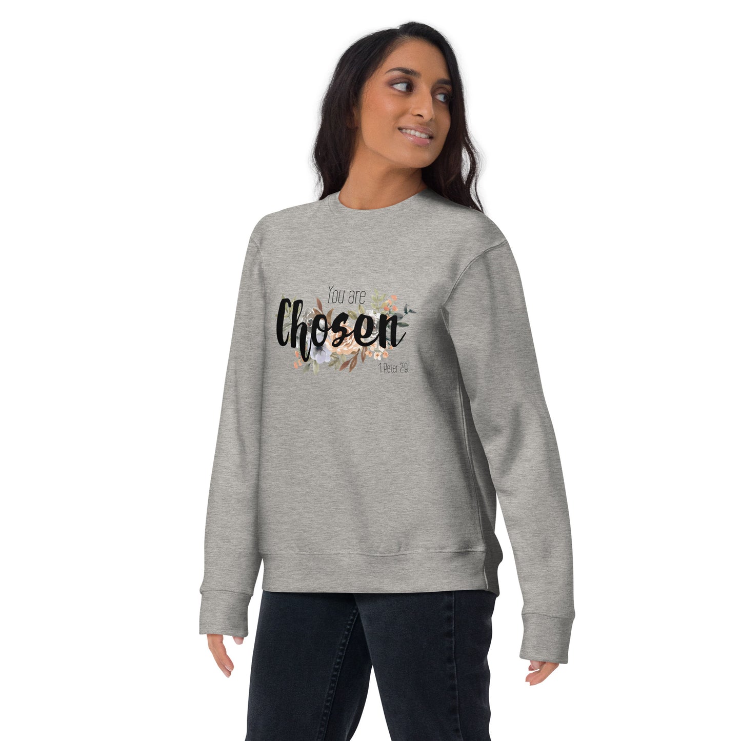 Unisex You Are Chosen Crewneck Sweatshirt - Black Font