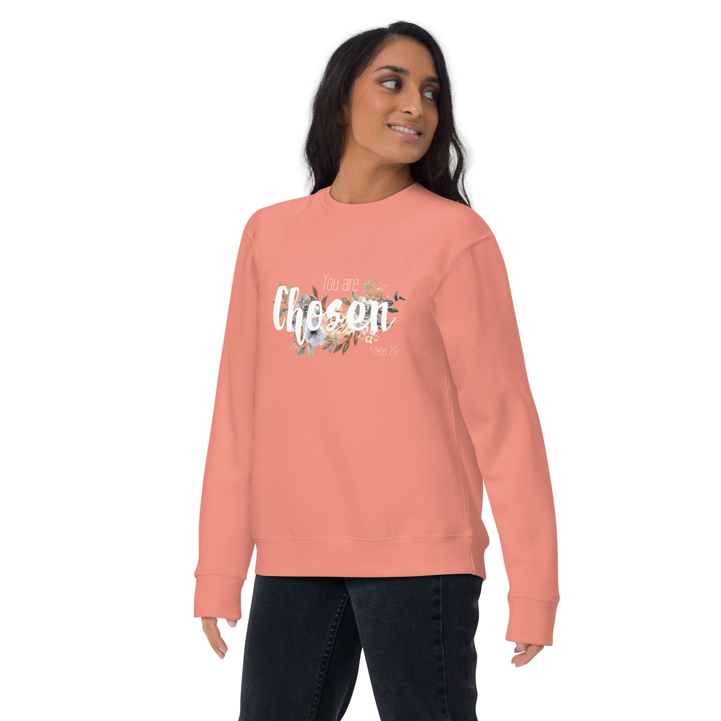 Unisex You Are Chosen Crewneck Sweatshirt - White font