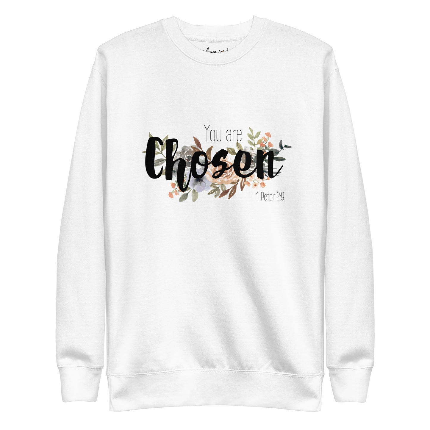 Unisex You Are Chosen Crewneck Sweatshirt - Black Font