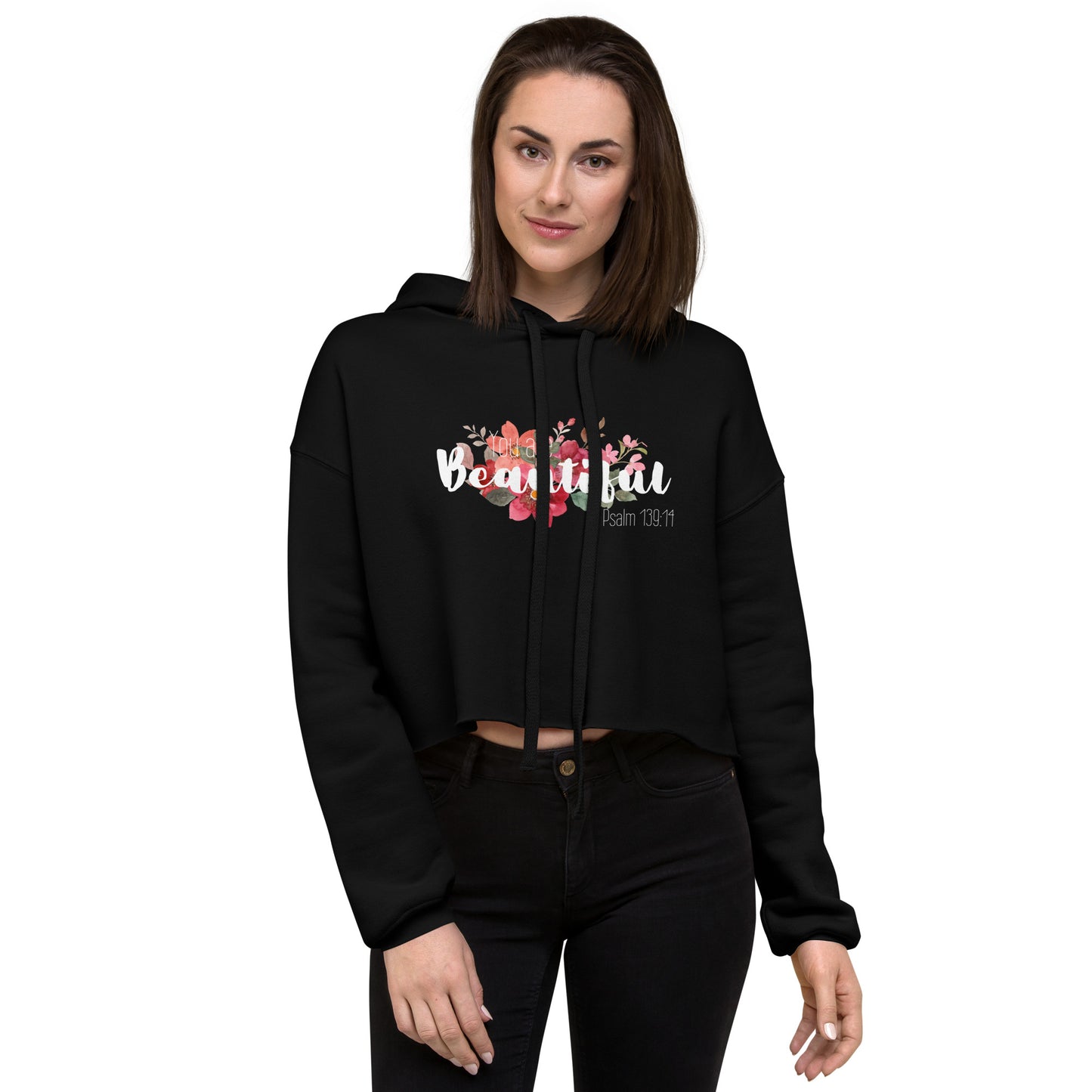 Crop You Are Beautiful Hoodie