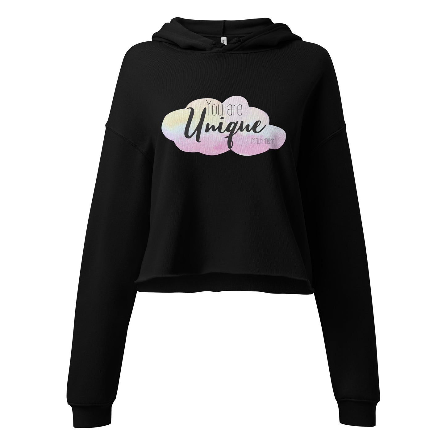 Crop You Are Unique Hoodie