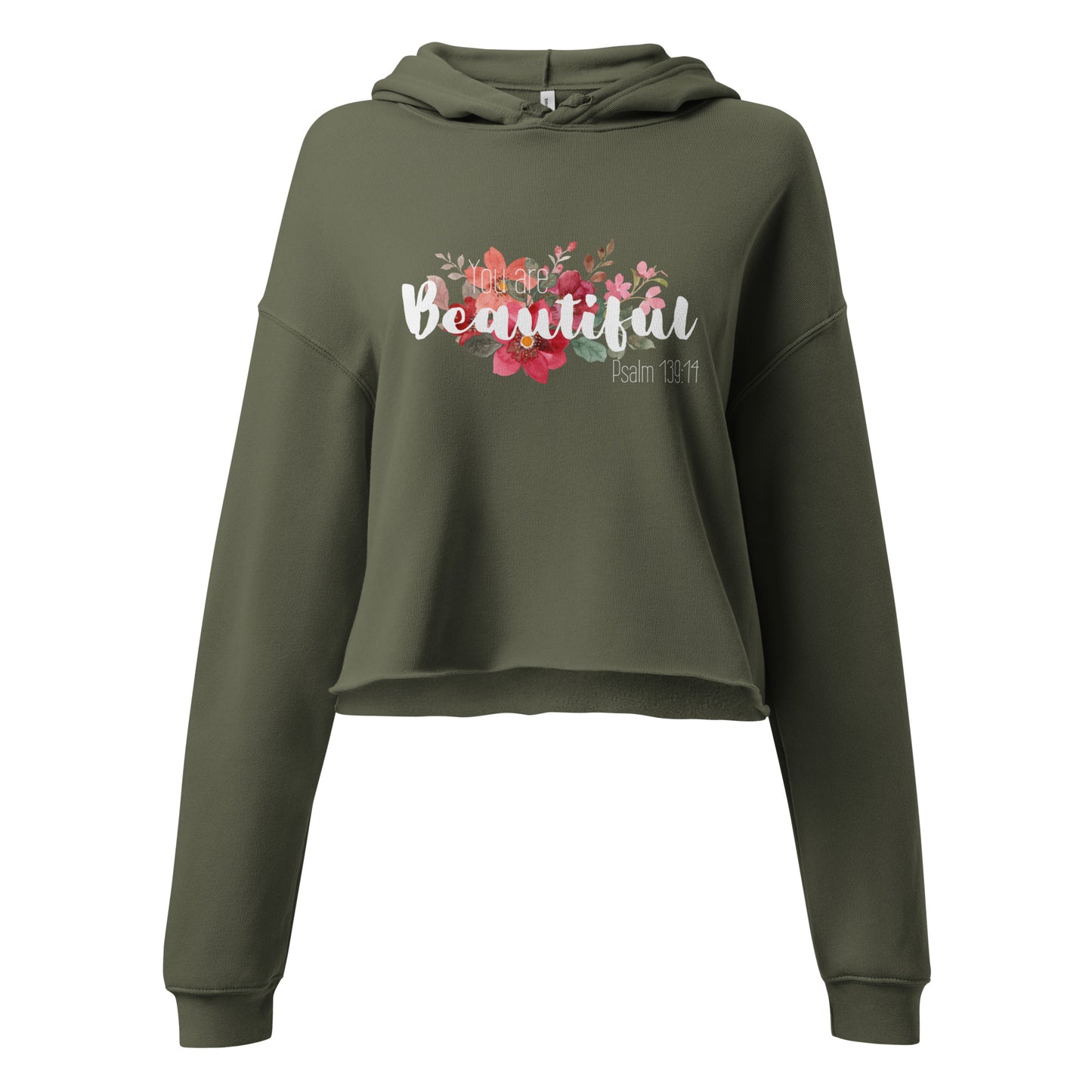 Crop You Are Beautiful Hoodie