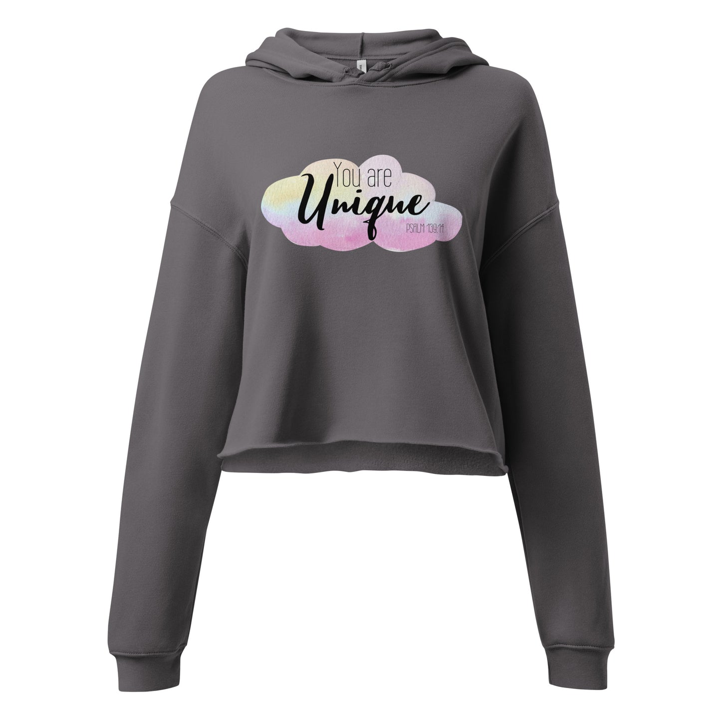 Crop You Are Unique Hoodie