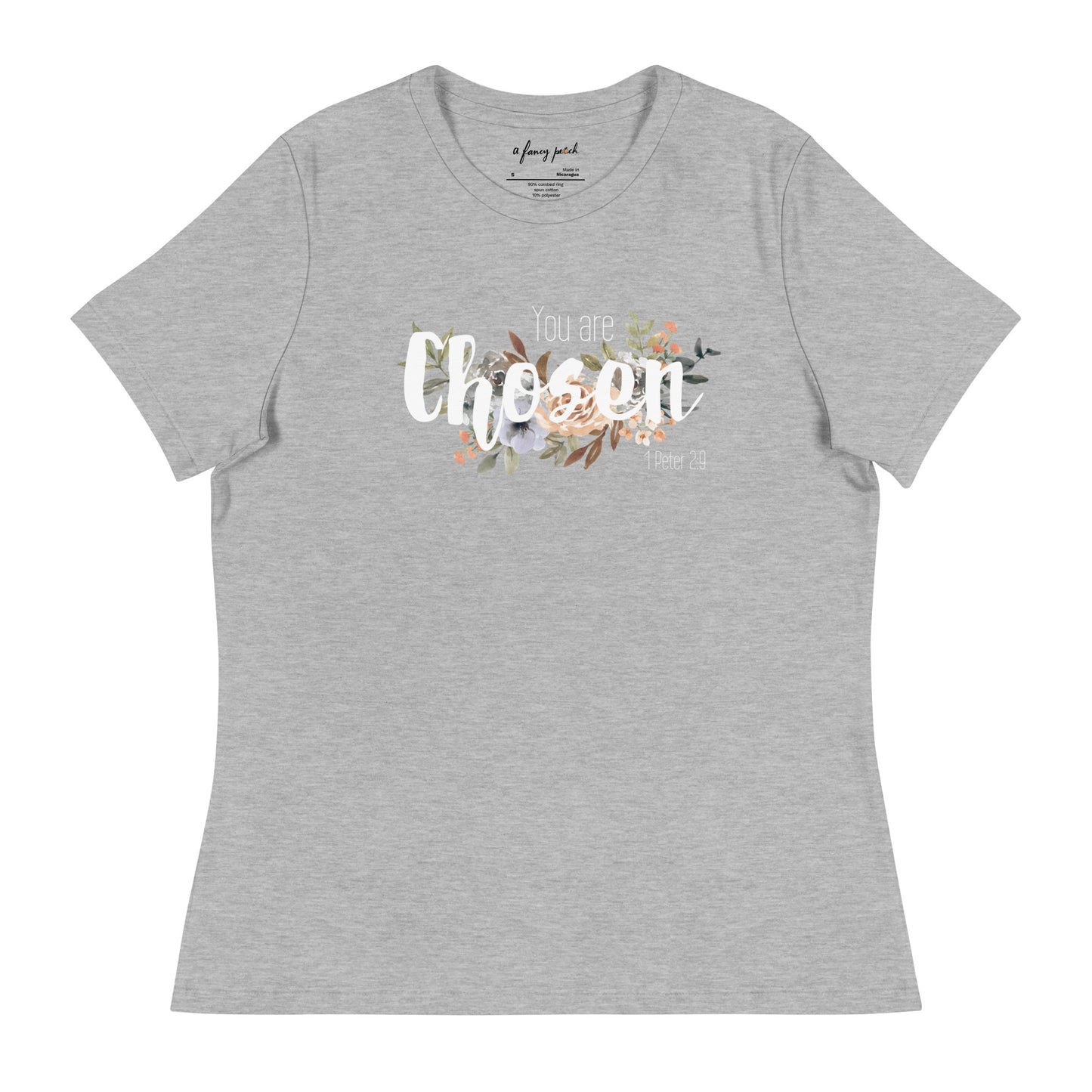 Women's Relaxed You Are Chosen T-Shirt - white font