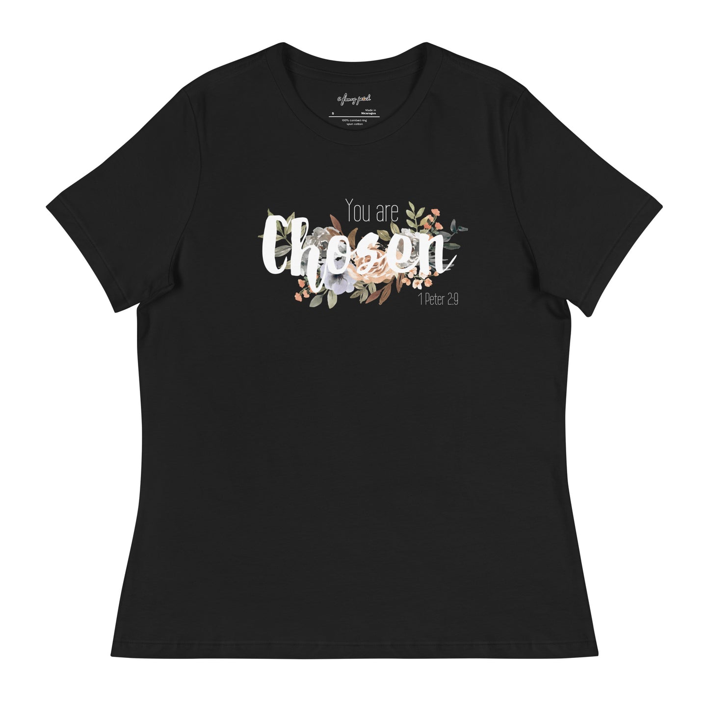 Women's Relaxed You Are Chosen T-Shirt - white font