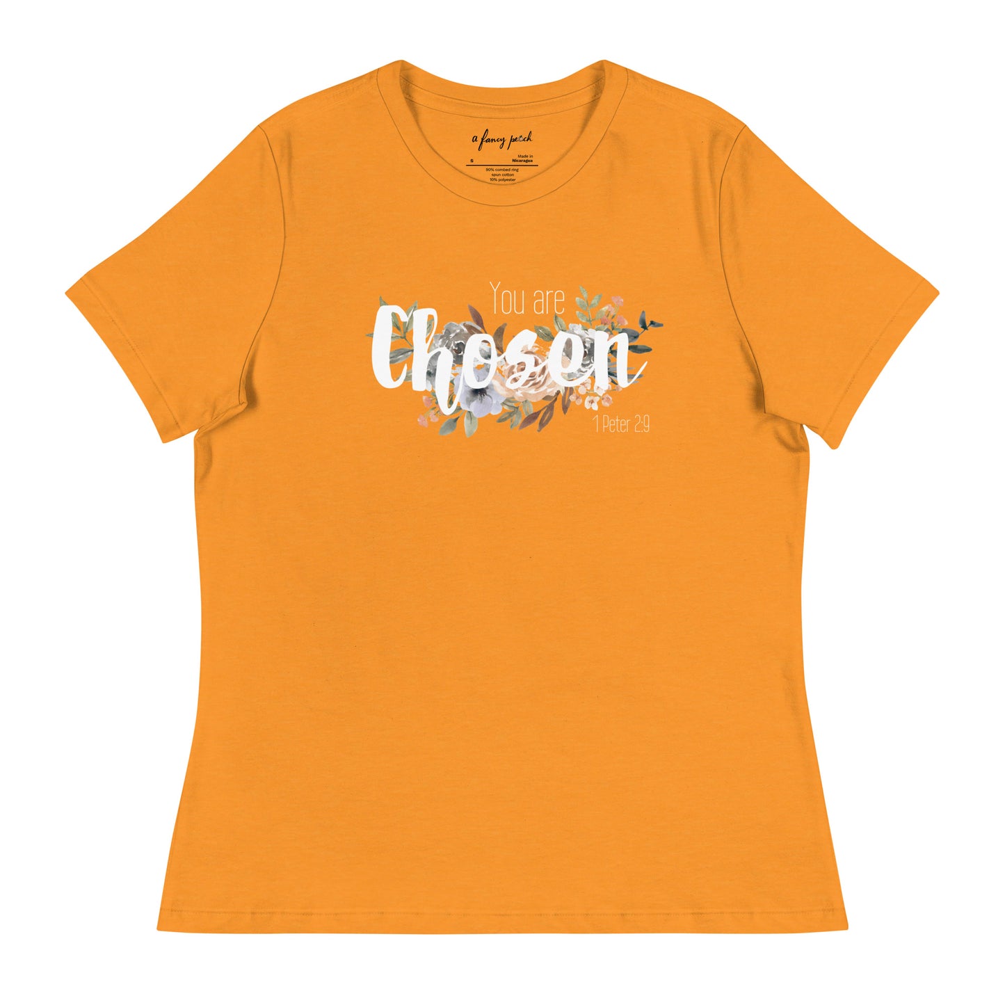 Women's Relaxed You Are Chosen T-Shirt - white font