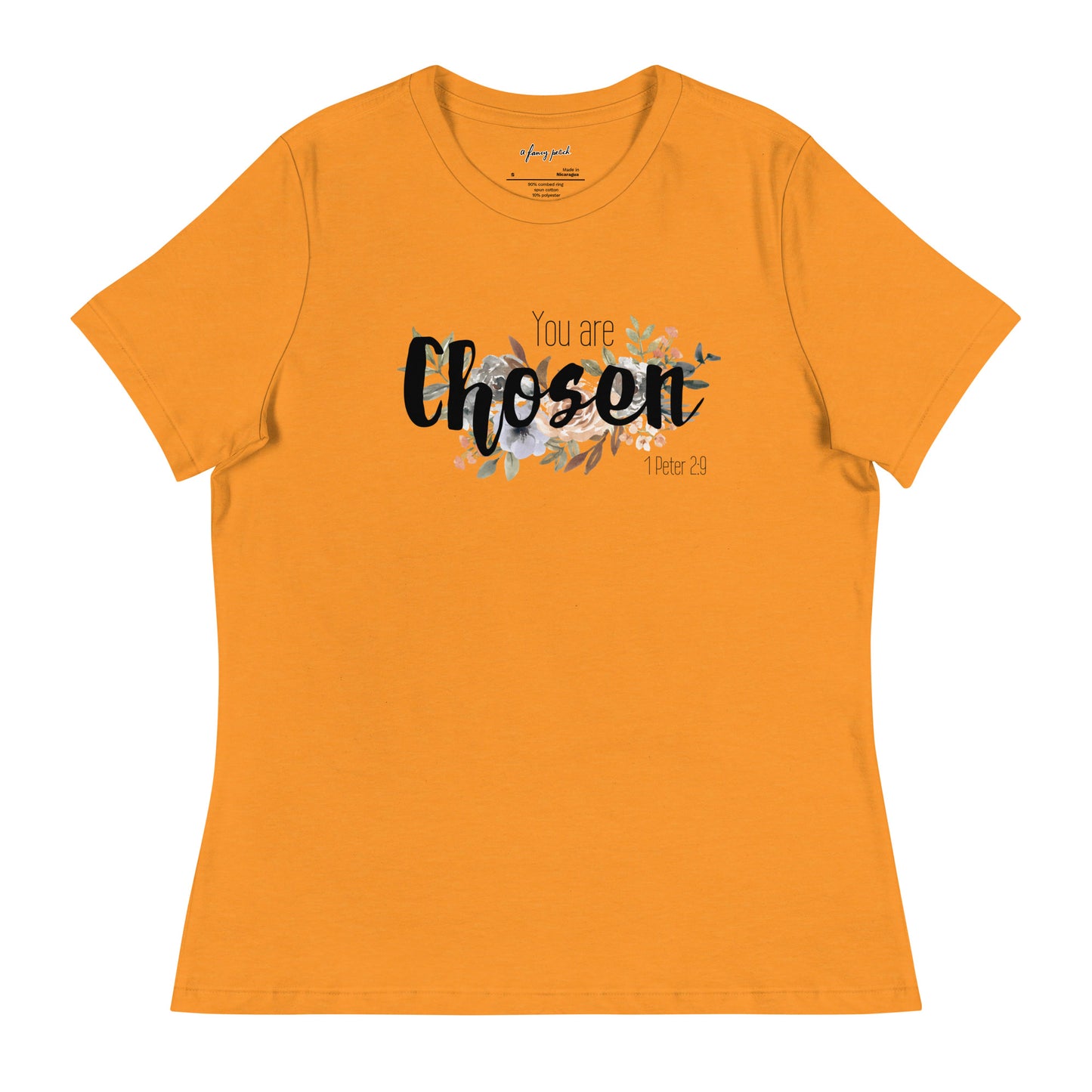 Women's Relaxed You Are Chosen T-Shirt - black font