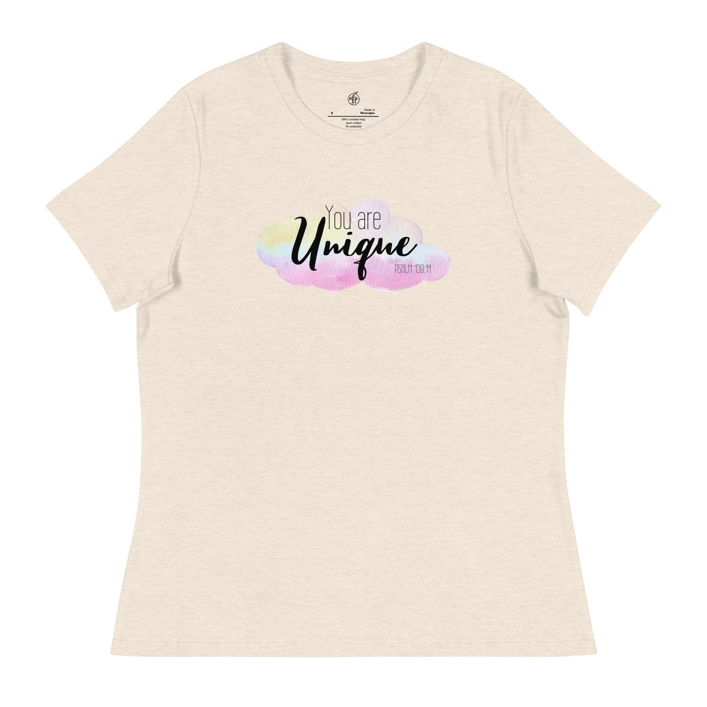 Women's Relaxed You Are Unique T-Shirt - light colors