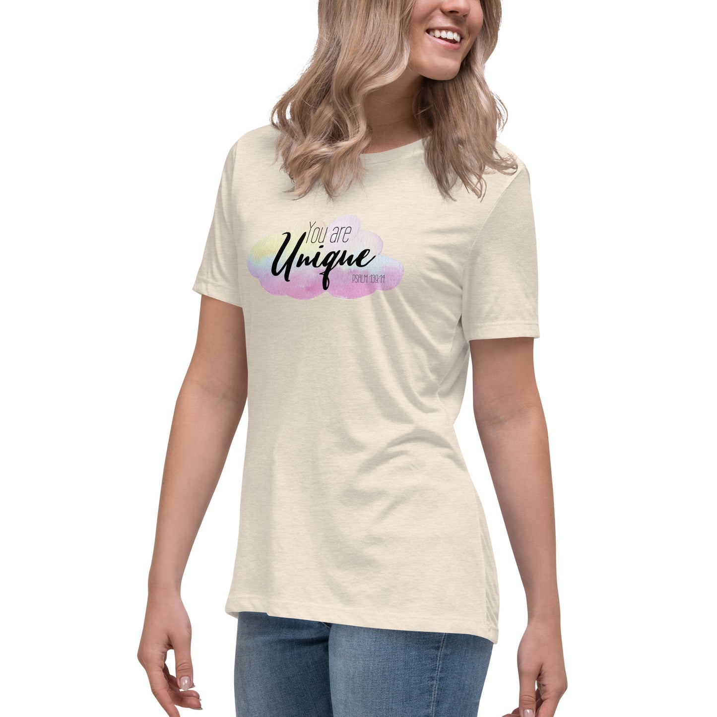 Women's Relaxed You Are Unique T-Shirt - light colors