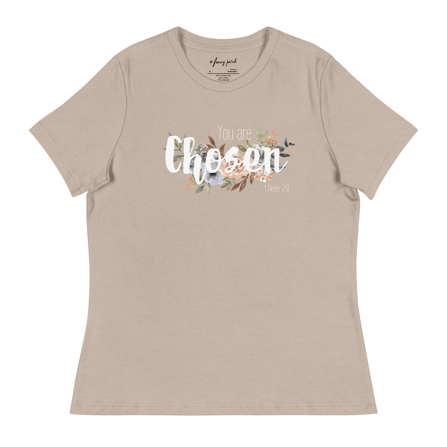 Women's Relaxed You Are Chosen T-Shirt - white font