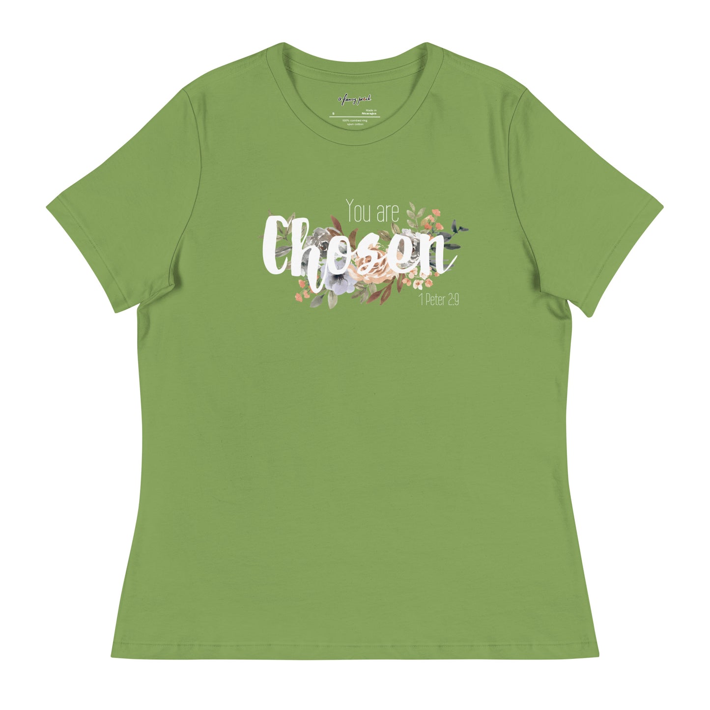 Women's Relaxed You Are Chosen T-Shirt - white font