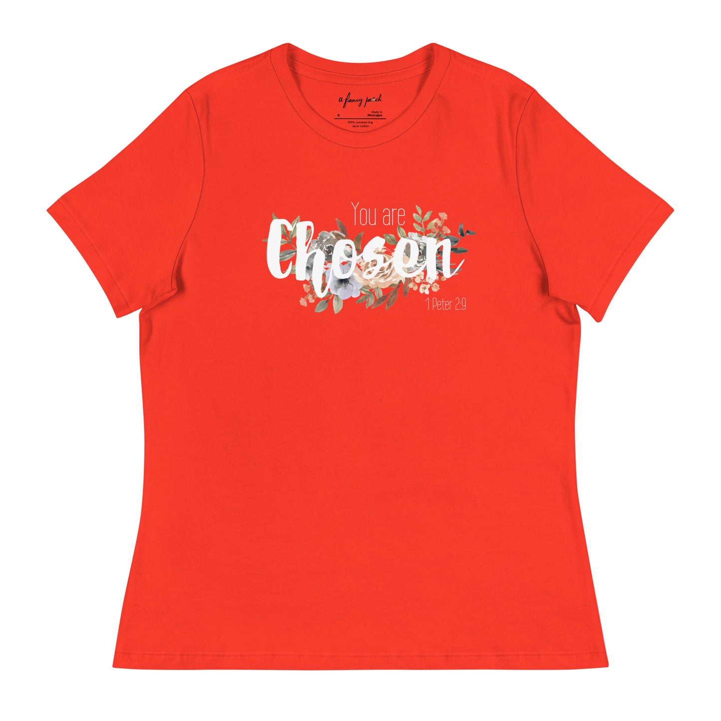 Women's Relaxed You Are Chosen T-Shirt - white font